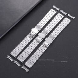 Solid Stainless Steel Band 18mm 20mm 22mm Universal Smartwatch Replacement Strap Bracelet Men Business Watchband Belt