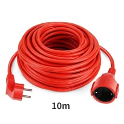 Power Strip Extension Cord 5/10/20m Cable 16A EU Outlets 4000w Electric Schuko 1.0mm Red Indoor Outdoor Plug Sockets Engineering