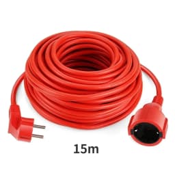 Power Strip Extension Cord 5/10/20m Cable 16A EU Outlets 4000w Electric Schuko 1.0mm Red Indoor Outdoor Plug Sockets Engineering