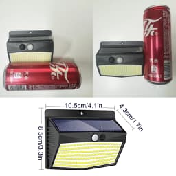 138 LED Solar Light Outdoor Solar Wall Lamp Human Body Sensor 3 Mode Waterproof Garden Decor Street Lights Sunlight Powered