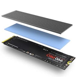 JEYI M.2 SSD Heatsink, Aluminum NVMe Radiator 2280 Solid State Drives Cooler With Silicone Thermal Pad For PS5 Laptop Desktop