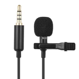 Portable 1.5m Lavalier Mini Microphone Condenser Clip-on Lapel Mic Wired USB 3.5mm Type-C Microfon For Phone for Mac Laptop PC