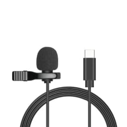 Portable 1.5m Lavalier Mini Microphone Condenser Clip-on Lapel Mic Wired USB 3.5mm Type-C Microfon For Phone for Mac Laptop PC