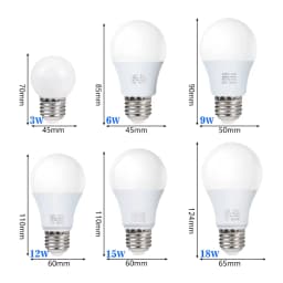 4pcs/lot E27 LED Bulb Lamps AC 220V SMD2835 3W 6W 9W 12W 15W 18W Lampada Led Light Bulbs Living Room Home Indoor LED Bulb