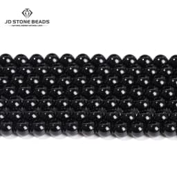 5A Natural Black Agate Onyx Stone Beads Round Loose Spacer 4 6 8 10 12mm For Jewelry Making DIY Bracelets Accessory 15'' Strand