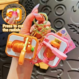DIY Keychain Carrot-cutting Creative Mini Cutting Fun Stress-relieving Toy Interesting Toy Gift