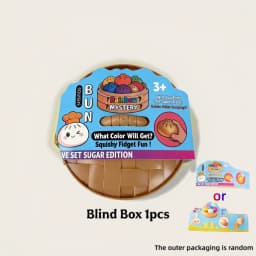 "1-Pack" and "2-Pack" Colorful Soft Squishy Blind Boxes, Suitable for Playing, Displaying, Daily Entertainment, and Decoration, Pu Toy Soft Simulation Squishy Stress-Relief Gadget, Small Steamer Model for Hand-Squeezing Stress Relief (Package Style Is Random)