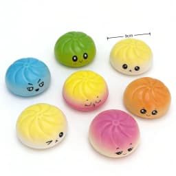 "1-Pack" and "2-Pack" Colorful Soft Squishy Blind Boxes, Suitable for Playing, Displaying, Daily Entertainment, and Decoration, Pu Toy Soft Simulation Squishy Stress-Relief Gadget, Small Steamer Model for Hand-Squeezing Stress Relief (Package Style Is Random)