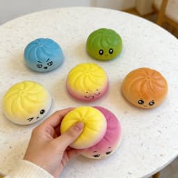 "1-Pack" and "2-Pack" Colorful Soft Squishy Blind Boxes, Suitable for Playing, Displaying, Daily Entertainment, and Decoration, Pu Toy Soft Simulation Squishy Stress-Relief Gadget, Small Steamer Model for Hand-Squeezing Stress Relief (Package Style Is Random)