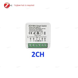 ZigBee Smart Mini Smart Light Switch 1/2CH Breaker Relay 16A 2 Way Control Smart Life APP Voice Control For Tuya Alexa Google