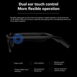 Lenovo AI Smart Glasses 8K Remote Control Touch Photo Camera Recording Voice Assistant Translator Wireless Bluetooth Sunglasses