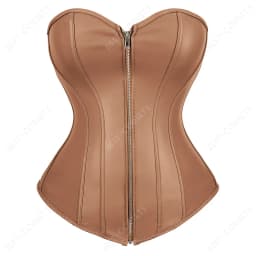 Silver Gold Corsets for Women Steampunk Gothic Corset Bustier with Zipper Plus Size Vintage Style Corset Top Burlesque Lingerie