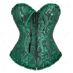 Silver Gold Corsets for Women Steampunk Gothic Corset Bustier with Zipper Plus Size Vintage Style Corset Top Burlesque Lingerie