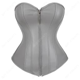 Silver Gold Corsets for Women Steampunk Gothic Corset Bustier with Zipper Plus Size Vintage Style Corset Top Burlesque Lingerie
