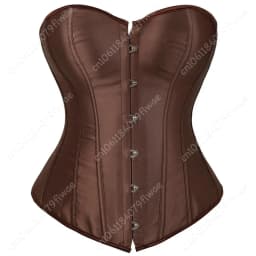 Silver Gold Corsets for Women Steampunk Gothic Corset Bustier with Zipper Plus Size Vintage Style Corset Top Burlesque Lingerie