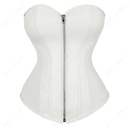 Silver Gold Corsets for Women Steampunk Gothic Corset Bustier with Zipper Plus Size Vintage Style Corset Top Burlesque Lingerie