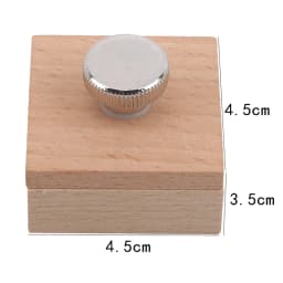 Beech Block Handmade Leather Edge Grinding Sandpaper Treatment Tool Sandalwood DIY Leathercraft Edge Tool