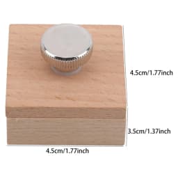 Beech Block Handmade Leather Edge Grinding Sandpaper Treatment Tool Sandalwood DIY Leathercraft Edge Tool