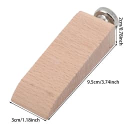 Beech Block Handmade Leather Edge Grinding Sandpaper Treatment Tool Sandalwood DIY Leathercraft Edge Tool