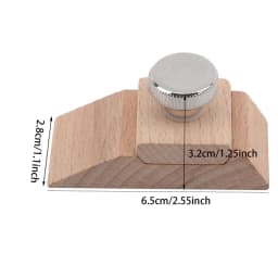 Beech Block Handmade Leather Edge Grinding Sandpaper Treatment Tool Sandalwood DIY Leathercraft Edge Tool