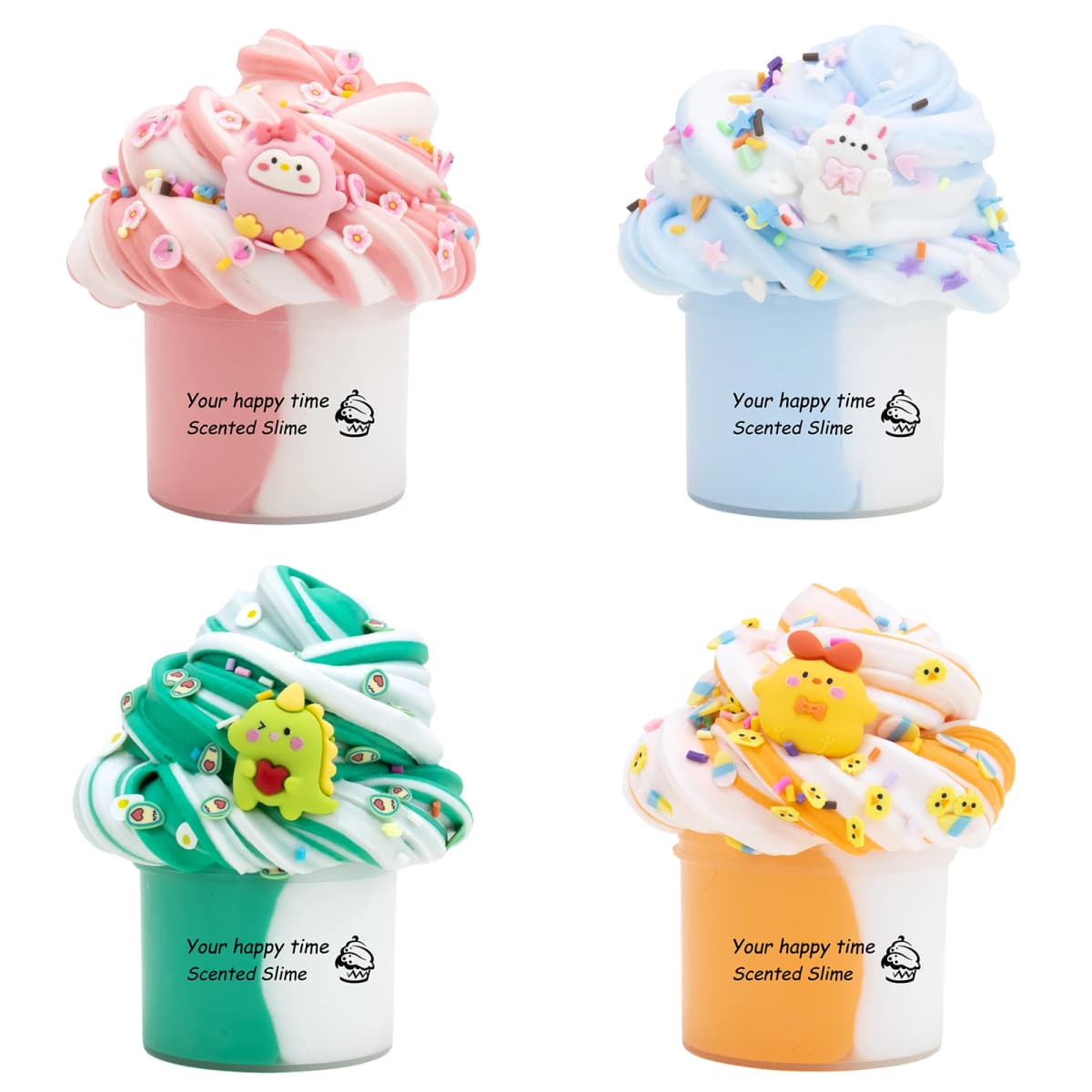 2.03oz Butter Slime Super Soft Non-Sticky Plasticine Polymer Clay DIY mud Charm Stress Relief Toy for Party Favor Birthday Gifts