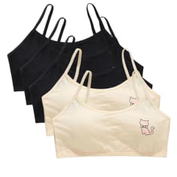 5PCS/Lot Teeange Girls Small Training Bras Purbery School Girl Sports Bra Children Detachable Chest Pad Underwear Kids Tube Tops