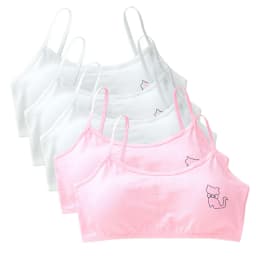 5PCS/Lot Teeange Girls Small Training Bras Purbery School Girl Sports Bra Children Detachable Chest Pad Underwear Kids Tube Tops