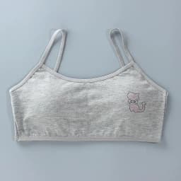 5PCS/Lot Teeange Girls Small Training Bras Purbery School Girl Sports Bra Children Detachable Chest Pad Underwear Kids Tube Tops