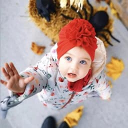 Turban Baby Girl Turbans for Babies Lovely Flower Soft Cap Bonnet Head Wraps Kids Hat Beanie Baby Girl Newborn Photography Hat
