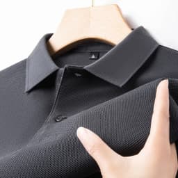 Classic Men Short Sleeve Polo Shirt 100% Mercerized Cotton Breathable Summer Golf Business Casual Athletic Tops