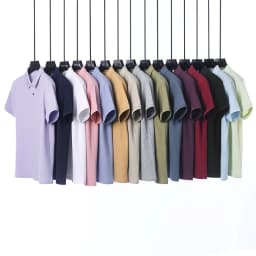 Classic Men Short Sleeve Polo Shirt 100% Mercerized Cotton Breathable Summer Golf Business Casual Athletic Tops