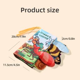Baby Cloth Book 6 Pages 0-3 Year Old Early Education Parent-child Interaction Baby Toys For 0-3 Year Old Newborn Gifts