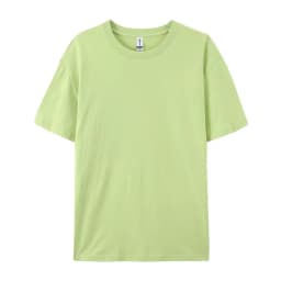 100% Cotton Solid Tshirts Men Woman Short Sleeve Fashion Brand Trend Couple Clothing Tees Customized Candy Color Summer Tops