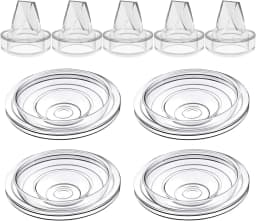 Silicone Duckbill Valve and Silicone Diaphragm, Compatible with S12Pro/S9Pro/S12/S9 Wearable Breastpump Parts Replace