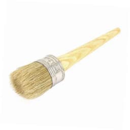 New Home Use Brush Wooden Handle Painting Wax Brushes 185mm Long Round Bristle Chalk Oil Paint DIA