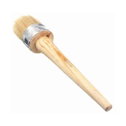 New Home Use Brush Wooden Handle Painting Wax Brushes 185mm Long Round Bristle Chalk Oil Paint DIA