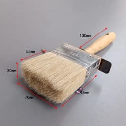 New Home Use Brush Wooden Handle Painting Wax Brushes 185mm Long Round Bristle Chalk Oil Paint DIA