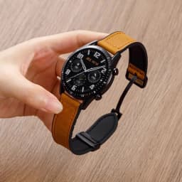 22mm 20mm Leather Silicone Strap For Samsung Galaxy Watch 7 6 5 4 40mm/44mm Magnetic Band For Galaxy Watch 6 Classic 43mm 47mm