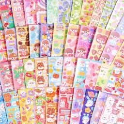 10/15/20Pcs Goo Card Handbook Stickers 5cm Mini Guka Fan Kawaii Decoration Sticker DIY Hand Tools Cuckoo Card School Supplies
