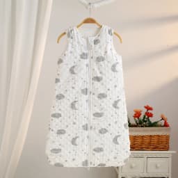 Baby Sleeping Bag 0-6m Autumn and Winter Vest-Style Bean Velvet Newborn Leg-Wrapped Sleeping Bag Anti-Kick Sleeveless Baby Sleeping Bag