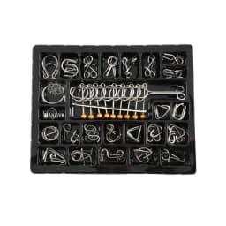 Materials Metal 3D Montessori Puzzle Wire Difficult Disentanglement Iron Brain Teaser IQ Test Toys Juegos De Ingenio Y Habilidad