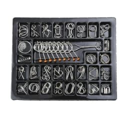 Materials Metal 3D Montessori Puzzle Wire Difficult Disentanglement Iron Brain Teaser IQ Test Toys Juegos De Ingenio Y Habilidad