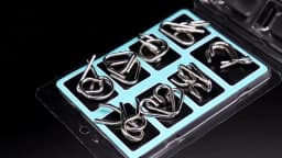Materials Metal 3D Montessori Puzzle Wire Difficult Disentanglement Iron Brain Teaser IQ Test Toys Juegos De Ingenio Y Habilidad