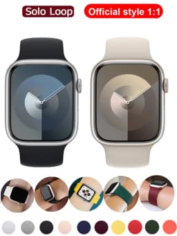 Solo loop for apple Watch Band 40mm 44mm 45mm 41mm 42mm 49mm 38mm Elastic bracelet iWatch series 3/SE/5/4/6/7/8/9/ultra 2 Strap