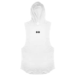 Summer Loose Sleeveless Hooded T-shirts Cotton Breathable Mens Sport Singlets Gym Bodybuilding Tank Tops Fitness Muscle Hoodie