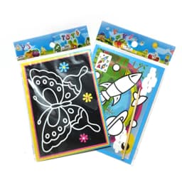 10pcs Children Scratch Painting Toys Art DIY Handmade Cute Cartoon Pattern Brilliant Colors Drawing Toys Kids Birthday Gift TMZ
