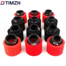 Foam Air Filter 35mm 38mm 42mm 45mm 48mm 50mm 60mm Sponge Cleaner Moped Scooter Dirt Pit Bike Motorcycle Black and Red