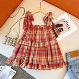 Y2K Hot Women Summer Acubi Japan Vintage Gyaru Tanks & Camis Lace Up Green Crop Top Plaid Strap Sleeveless Tank Tops Clothes