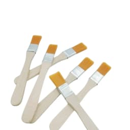12/24/48PCS Nylon Brushes Short Wooden Handle Art Paint Brushes, Watercolor Brushes Wall Brushes Art Brushes, Cleaning Tools