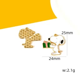 10/20/30Pcs Cute Dog DIY Keychain Metal Handmade for Making Alloy Key Chain Cute Keyring Gift for Fans